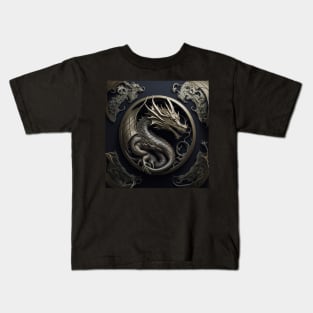 Silver dragon Kids T-Shirt